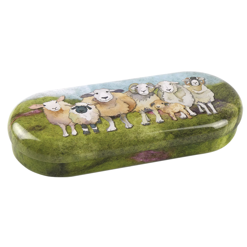 Felted Sheep Glasses Case